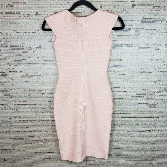 Phistic Cap Sleeve Crisscross Sheath Bandage Dress - Picture 5 of 9